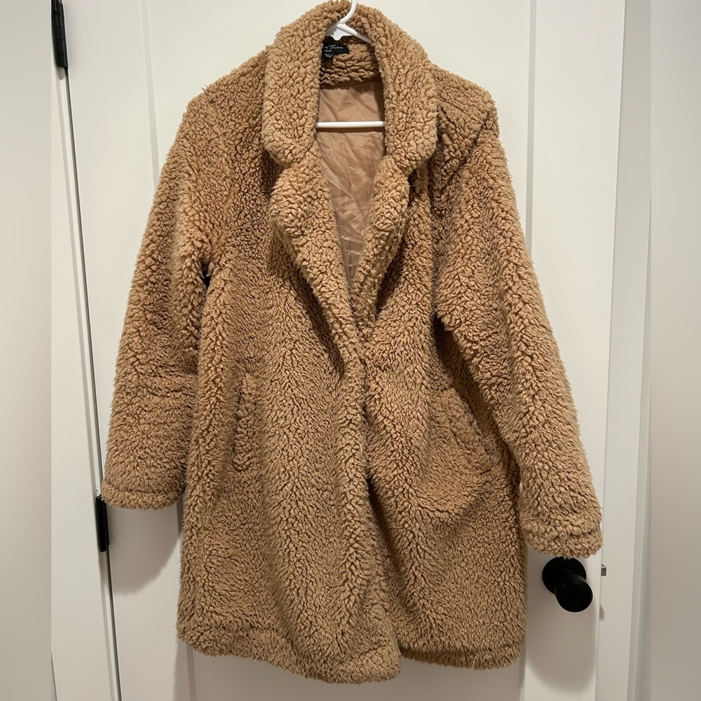 Love Tree Tan Teddy Jacket